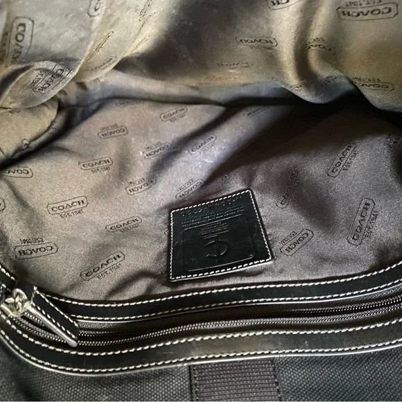 Coach canvas messenger bag